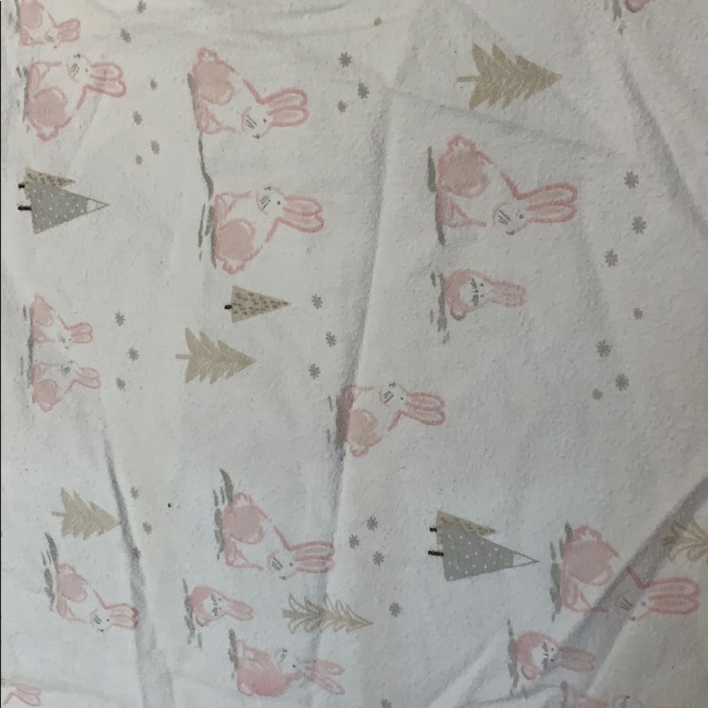 Pottery barn kids flannel crib sheet